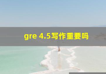 gre 4.5写作重要吗